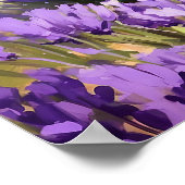 Poster Eléphant unique marche dans la peinture de terrain (Coin)