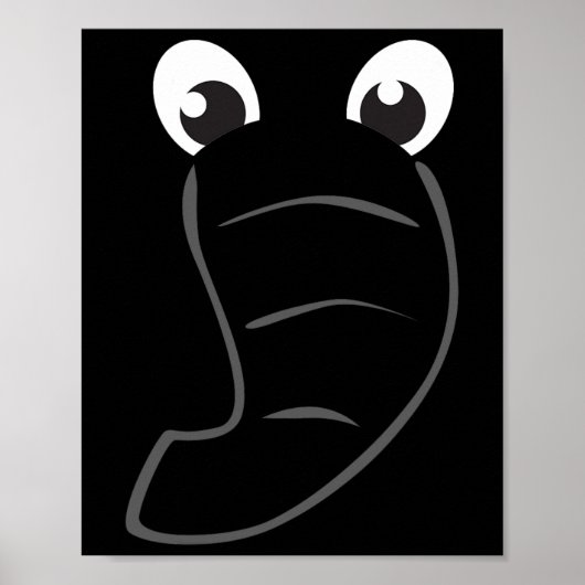 Poster Elephant Visage mignon Enfants Costume d'Halloween (Devant)