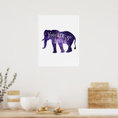 Poster Elephant Vous Êtes Si Aimé Citation (Cuisine)