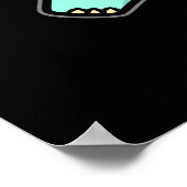 Poster Elephantastic Funny Elephant Pun Dark BG (Coin)