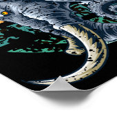 Poster Elephantopus Tentacule Trompe Lovecraft (Coin)