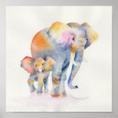 Poster Eléphants (Devant)