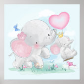 Poster Eléphants (Devant)