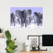 Poster Eléphants ! (Bureau à domicile)