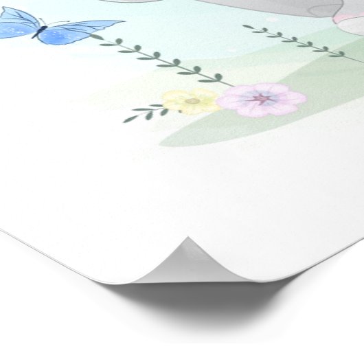 Poster Eléphants (Coin)