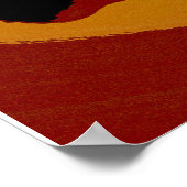 Poster Eléphants africains couchés de soleil (Coin)