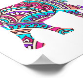 Poster Eléphants colorés (Coin)