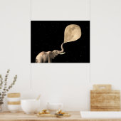 Poster Elephants Make Full Moon (Cuisine)