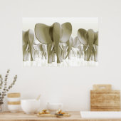 Poster Eléphants ! (version Gold) (Cuisine)