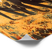 Poster Eléphants vintages (Coin)