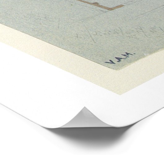 Poster Elevage avant et section pour maison et studio f (Coin)