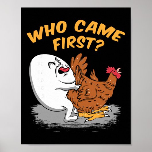 Poster Élevage de poulets - Qui est venu le premier éleve (Devant)