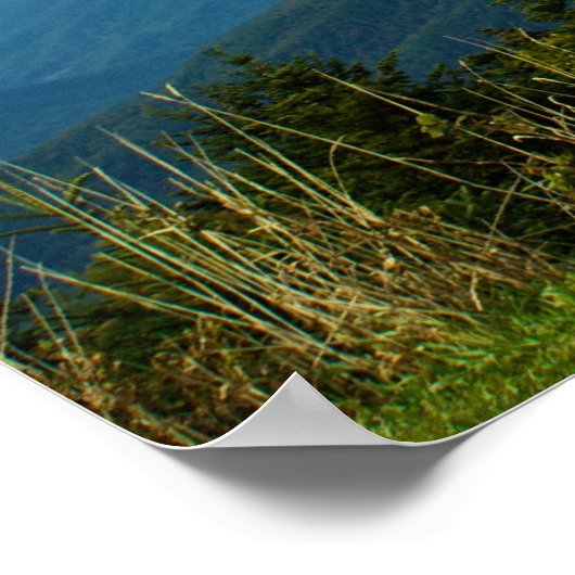 Poster Élévation au mont Mitchell (Coin)