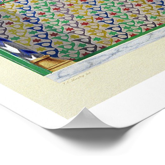 Poster Elevation of an alcove in the Pateo del Agua, Alha (Coin)