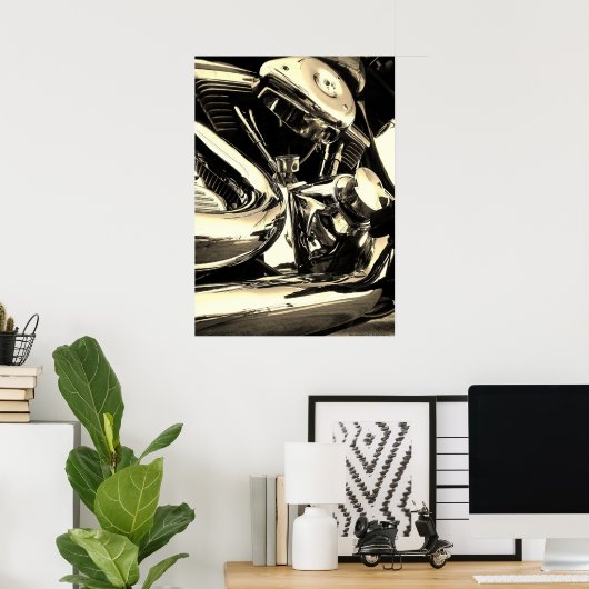 Poster Élevé et puissant (Bureau à domicile)