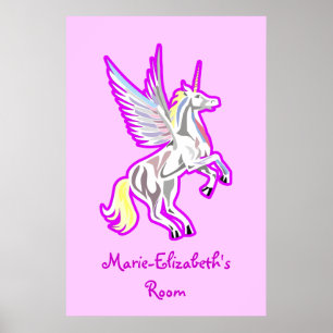 Poster Élever l'affiche Unicorn Guardian Angel