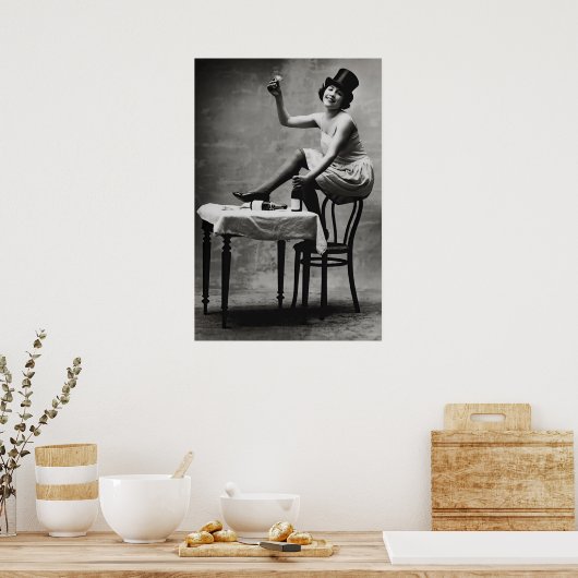 Poster ÉLEVER un VERRE à l'INTERDICTION c. 1920 (Cuisine)