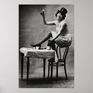 Poster ÉLEVER un VERRE à l'INTERDICTION c. 1920