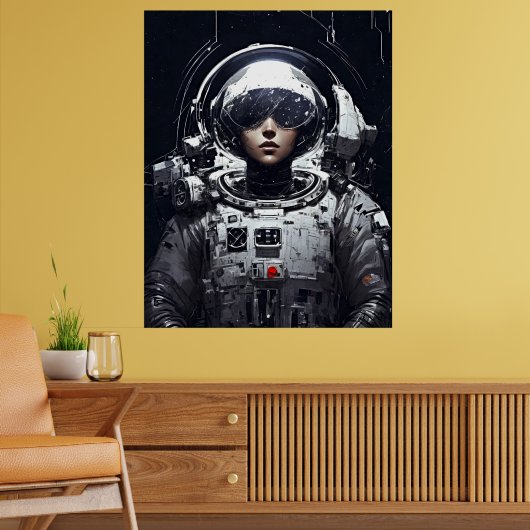 Poster Élever votre imagination : Frapper une astronaute (Salon 2)
