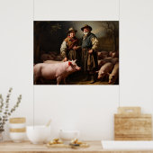Poster Éleveurs de porcs (Cuisine)
