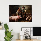 Poster Éleveurs de porcs (Bureau à domicile)