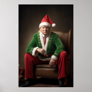 Poster Elf de Noël Donald Trump