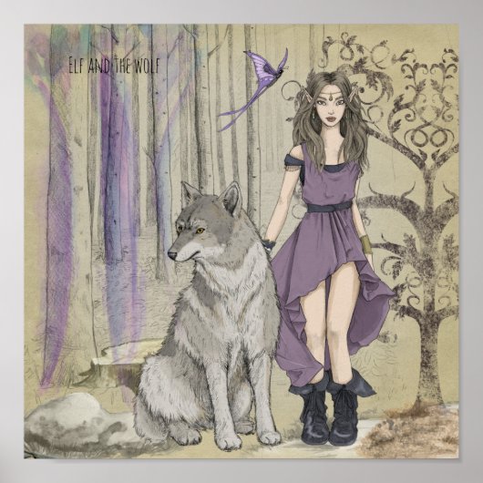 Poster Elf Et Le Livre D'Affiche De La Valeur Du Loup (Ma (Devant)