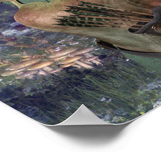 Poster Elf Maiden dans les bois (Coin)