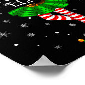 Poster Elf Noël Matching Famille Femmes Filles Elf (Coin)