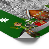 Poster Elf Scene Vacances Créer Votre Propre Photo (Coin)