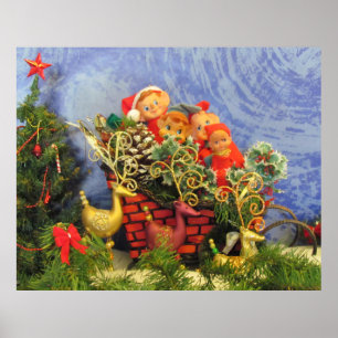 Poster Elf Sleigh