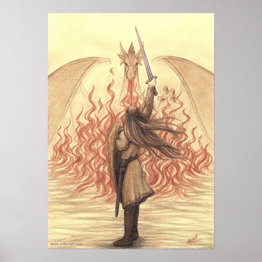 Poster Elf vs Dragon (Devant)