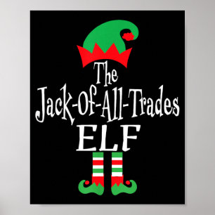 Poster Elfe drôle de Noël, l'homme à tout faire