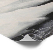 Poster Elfe du milieu de l'hiver dans la neige Imprimer (Coin)