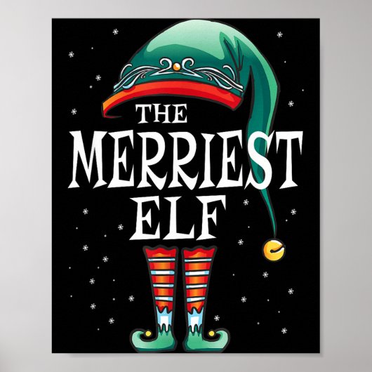 Poster Elfe le plus joyeux Groupe de Noël de Noël Corresp (Devant)