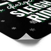 Poster Elfe Responsable De Sleigh Rides Vacances Noël Ma (Coin)