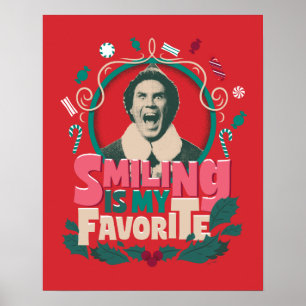 Poster Elfe - Sourire est mon préféré