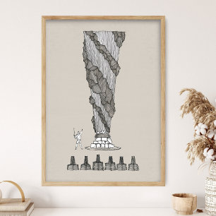 Poster Élie sur le mont Carmel, Feu du Ciel, Œuvre murale