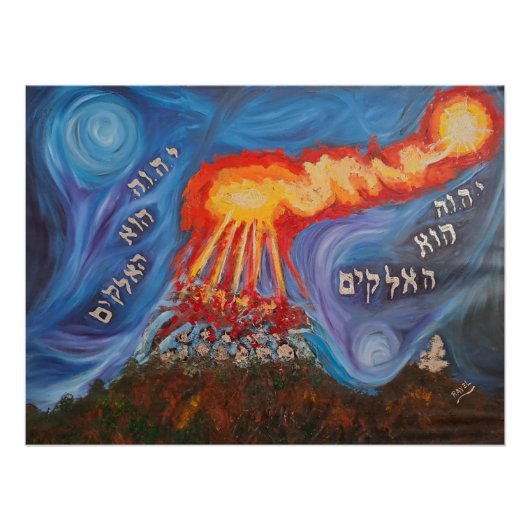 Poster Elijah and the Prophets of Baal on Mount Carmel (Devant)