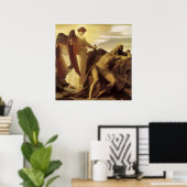 Poster Elijah en nature par Lord Frederic Leighton (Bureau à domicile)