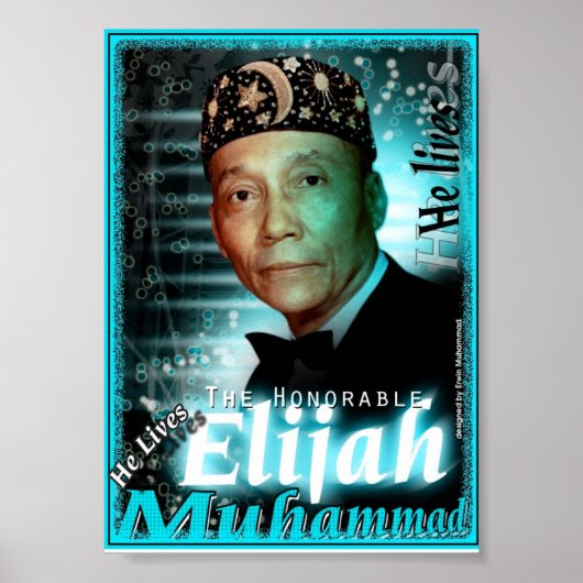 Poster : Elijah Muhammad Vit (Devant)