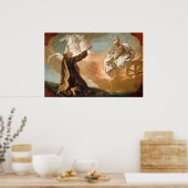 Poster Elijah prise dans un chariot de feu par G. Angeli (Cuisine)