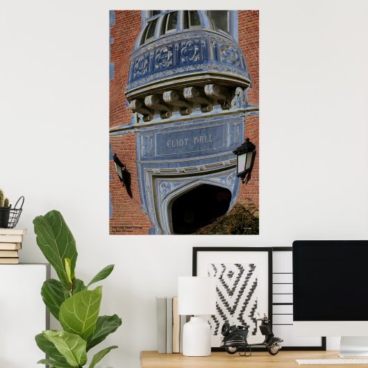 Poster Eliot Hall, Reed College (Bureau à domicile)