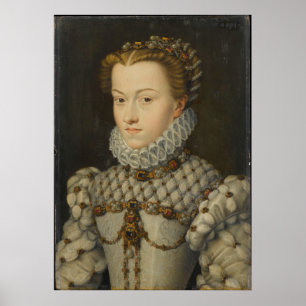 Poster Elisabeth d'Autriche - François Clouet - c1571