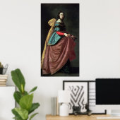 Poster Élisabeth du Portugal 1640 (Bureau à domicile)