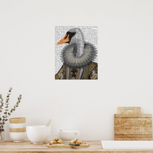 Poster Elisabéthain Swan (Cuisine)
