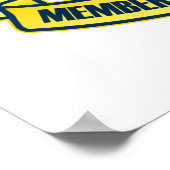 Poster Élite 1 % (bleu) (Coin)