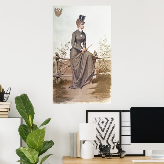 Poster Elizabeth de Bavière (Bureau à domicile)