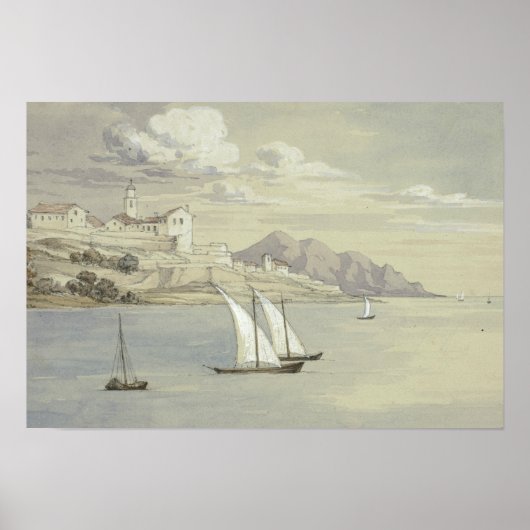 Poster Elizabeth Murray - Portofino de la mer, Gênes (Devant)