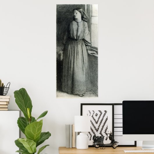 Poster Elizabeth Siddal, mai 1854 (Bureau à domicile)